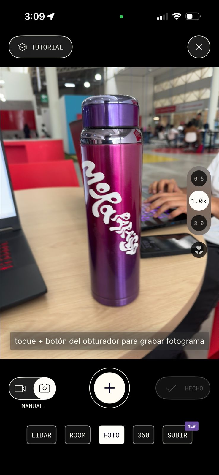 Escaneando un objeto con Polycam