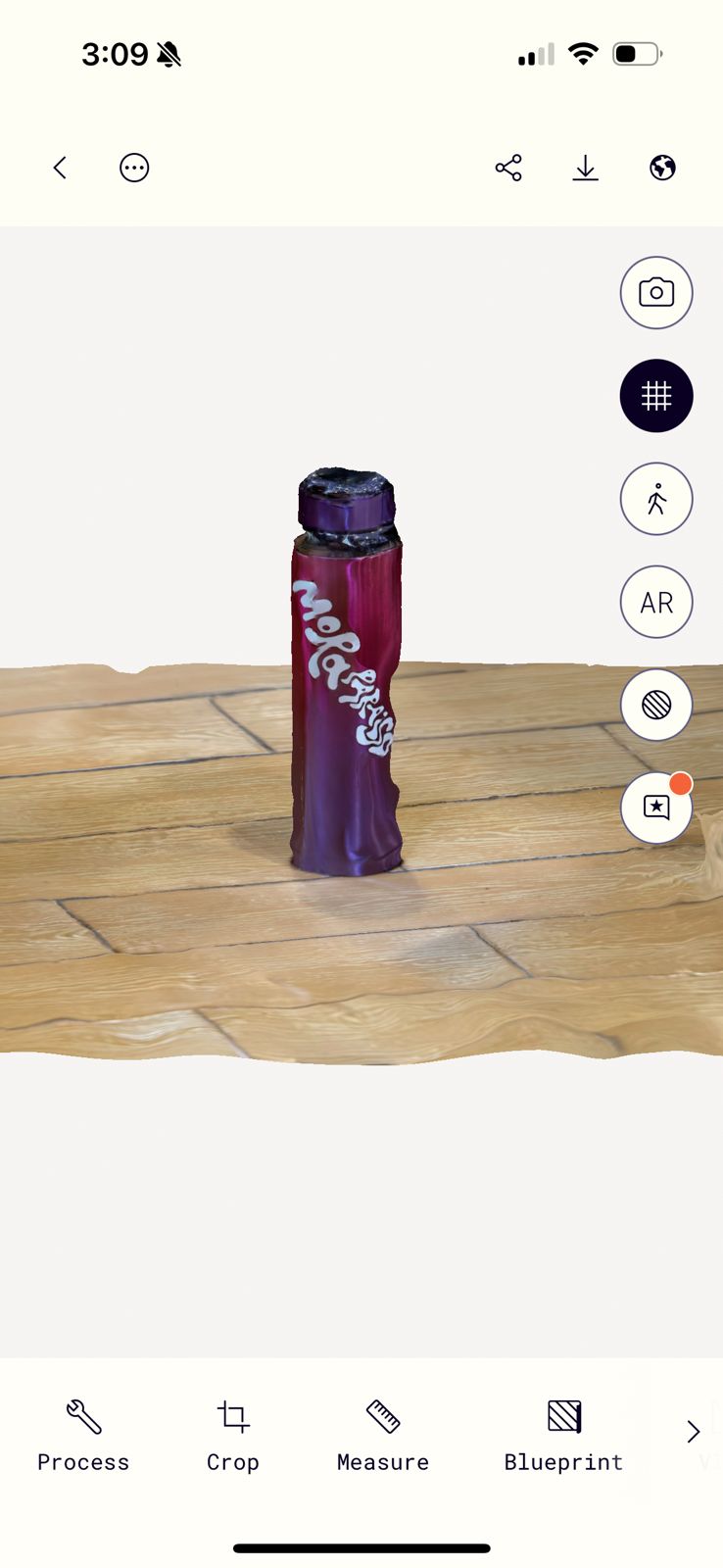 Exportar modelo 3D en Polycam